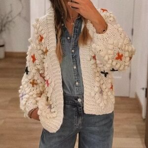 BNWT Anthropologie Bubble Cardigan Sweater